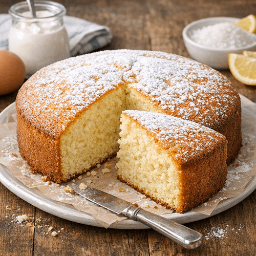 Bizcocho esponjoso de yogur