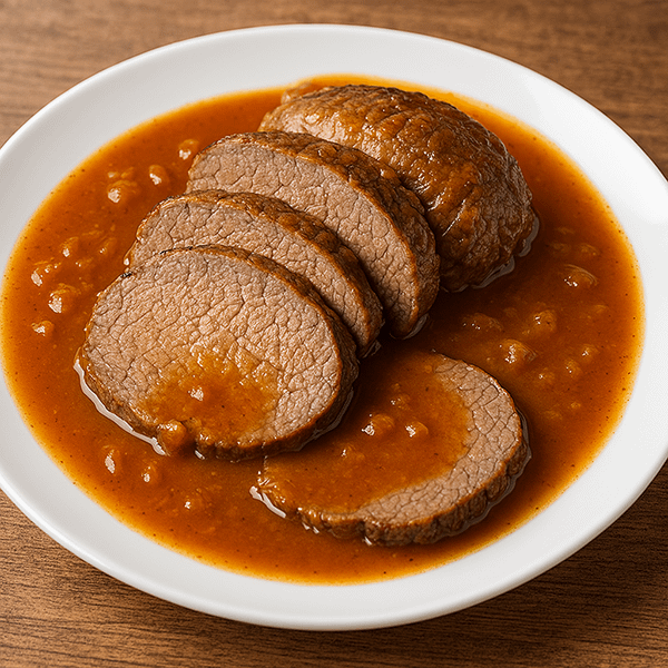 Redondo de ternera en salsa