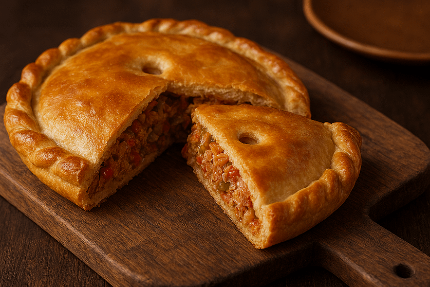 Empanada gallega de atún y pimientos