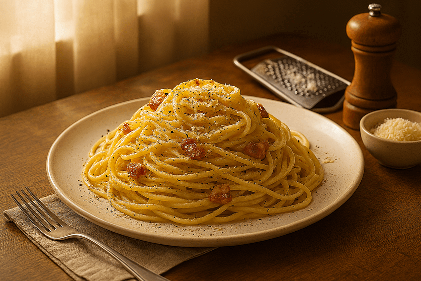 Pasta Carbonara Auténtica (sin crema)